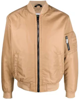 Calvin Klein SS23 Solid Logo Embroidered V-Neck Jacket Sand Yellow K10K109907-GW8 Calvin Klein SS23 Solid Logo Embroidered V-Neck Jacket Sand Yellow K10K109907-GW8