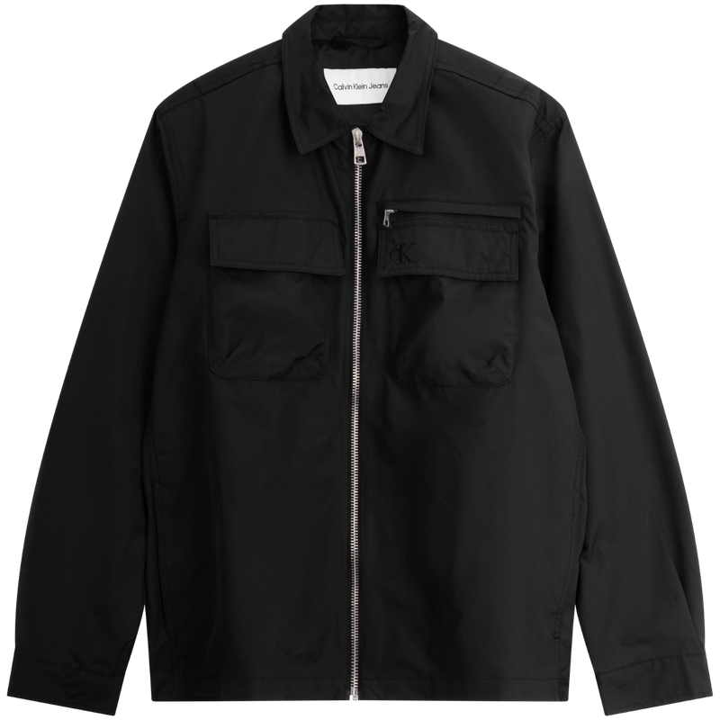 CALVIN KLEIN SS24  Casual Embroidered Pocket Zip-Up Workwear Jacket. J325507