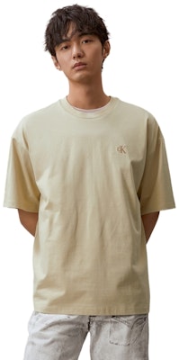 CALVIN KLEIN SS24 Cotton Relaxed Embossed Logo T-Shirt Unisex Heavyweight. J400377 12