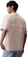 CALVIN KLEIN SS24 Baju-T Logo Embossed Kapas Unisex Berat Santai. J400377 20