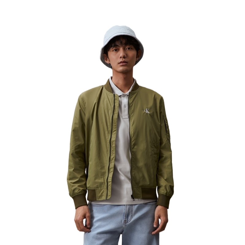 Cheap Calvin Klein 男士SS24刺绣字母飞行夹克 J325903