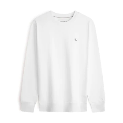 Calvin Klein SS24 Embroidered Logo Casual Cotton Crewneck Sweatshirt J320775