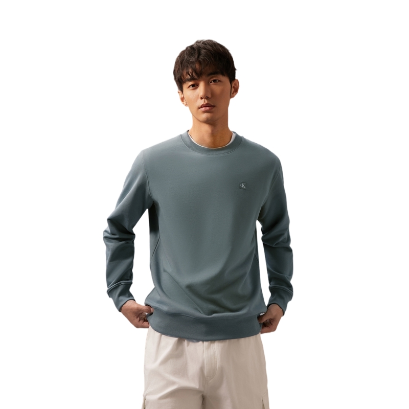 Calvin Klein SS24 Embroidered Logo Casual Cotton Crewneck Sweatshirt J320775 圖 12