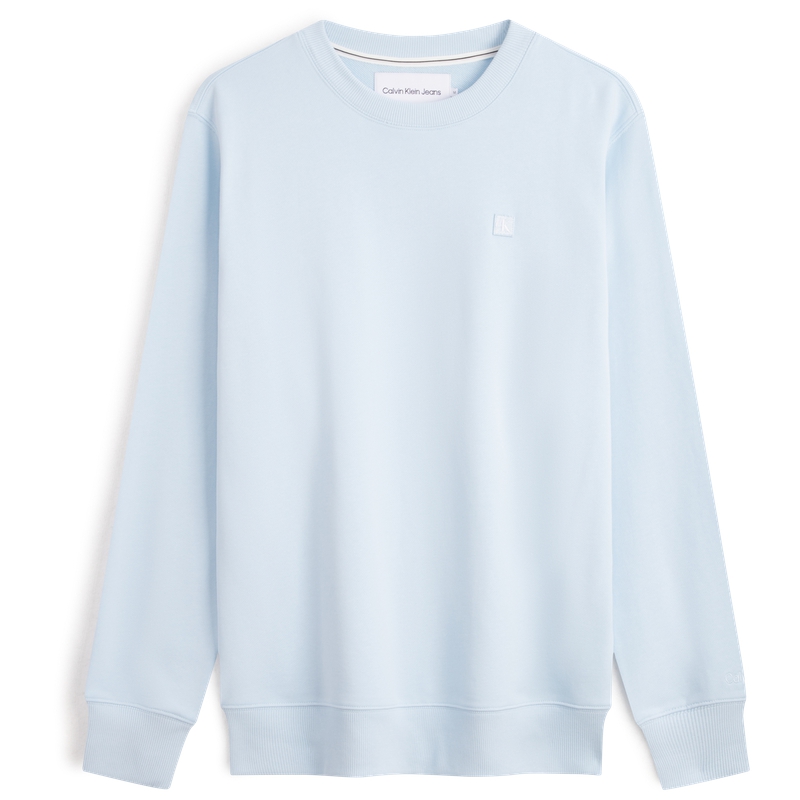 Calvin Klein SS24 Embroidered Logo Casual Cotton Crewneck Sweatshirt J320775 圖 2