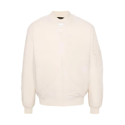 Calvin Klein SS24 White Multi-Pocket Zip-Up Bomber Jacket Men’s Long Sleeve K10K112734-PB5