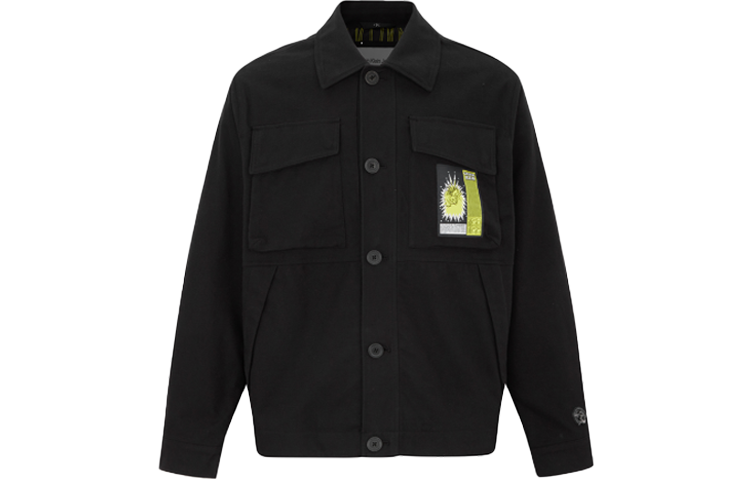 Order CALVIN KLEIN Jaket Denim Cetakan Harimau Unisex Hitam Lengan Panjang J400111-BEH