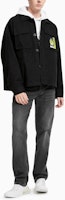 CALVIN KLEIN Jaket Denim Cetakan Harimau Unisex Hitam Lengan Panjang J400111-BEH Shop CALVIN KLEIN Jaket Denim Cetakan Harimau Unisex Hitam Lengan Panjang J400111-BEH