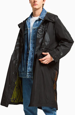 Calvin Klein 老虎紋印花連帽外套 中性 黑色 中長款 J400118-BEH Details for Calvin Klein 老虎紋印花連帽外套 中性 黑色 中長款 J400118-BEH