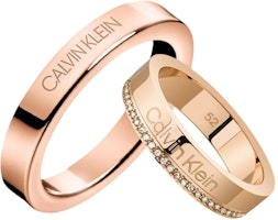 Calvin Klein Titanium Steel Crystal Ring Minimalist Unisex Couple Design. CP35000202 Calvin Klein Titanium Steel Crystal Ring Minimalist Unisex Couple Design. CP35000202