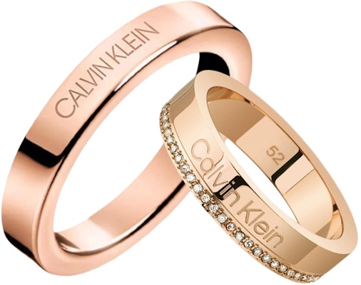 Calvin Klein Titanium Steel Crystal Ring Minimalist Unisex Couple Design. CP35000202 Buy Calvin Klein Titanium Steel Crystal Ring Minimalist Unisex Couple Design. CP35000202