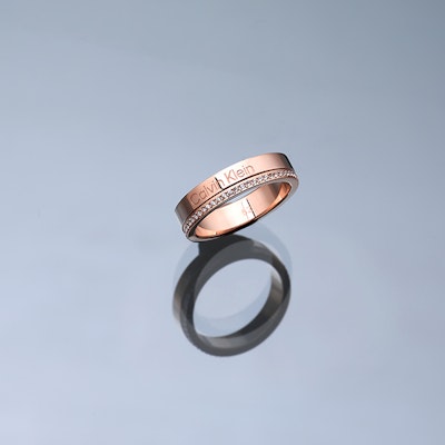 Calvin Klein Titanium Steel Crystal Ring Minimalist Unisex Couple Design. CP35000202 Details for Calvin Klein Titanium Steel Crystal Ring Minimalist Unisex Couple Design. CP35000202