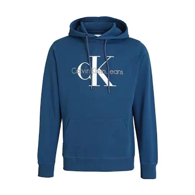 Calvin Klein Unisex Blue Fashion Logo Hoodie Pullover Sweatshirt J400139-C5G