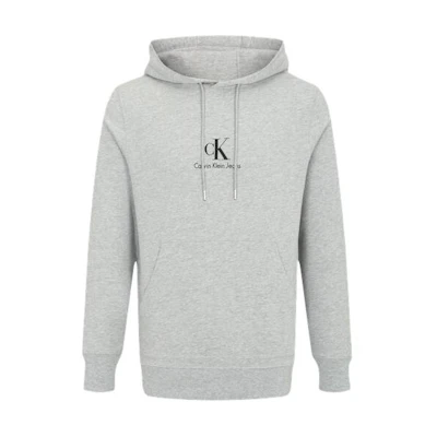 Calvin Klein Unisex Cotton Print Hoodie Couple Series - Gray J318475-P01