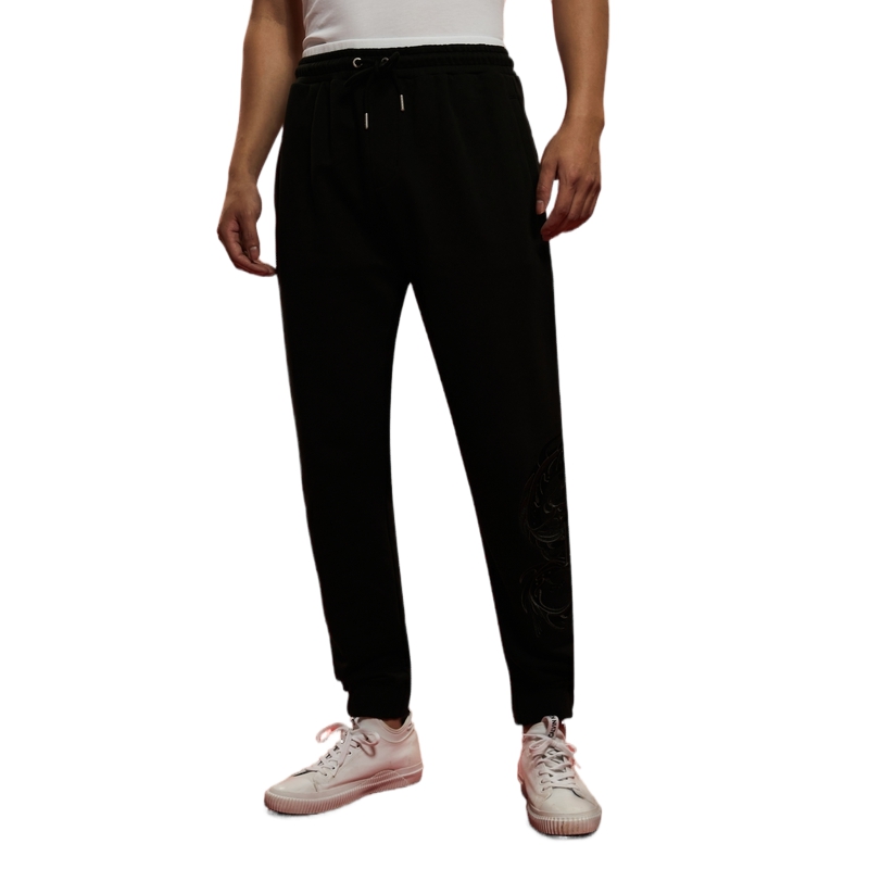 Purchase CALVIN KLEIN Pantalones de Algodón Negros Unisex Bordados con Dragón J400353