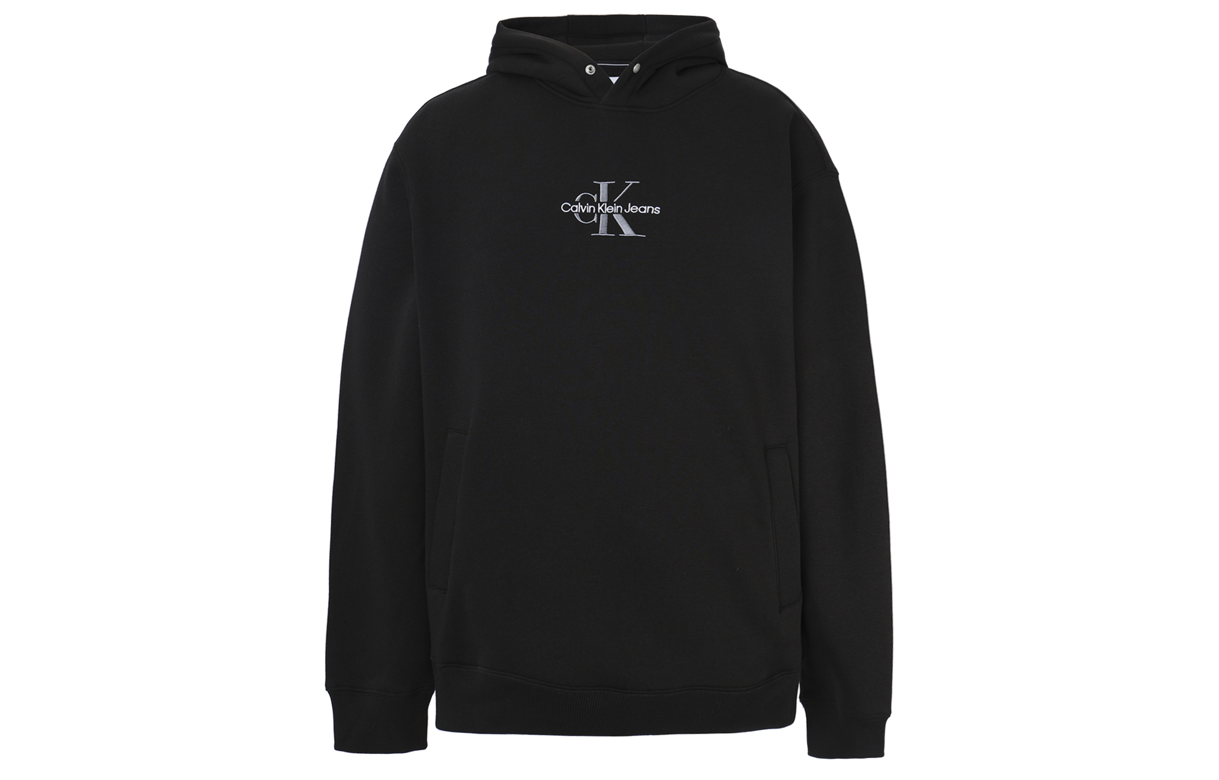 Calvin Klein Unisex Oversized Logo Print Hoodie Sweatshirt Black J325480-BEH