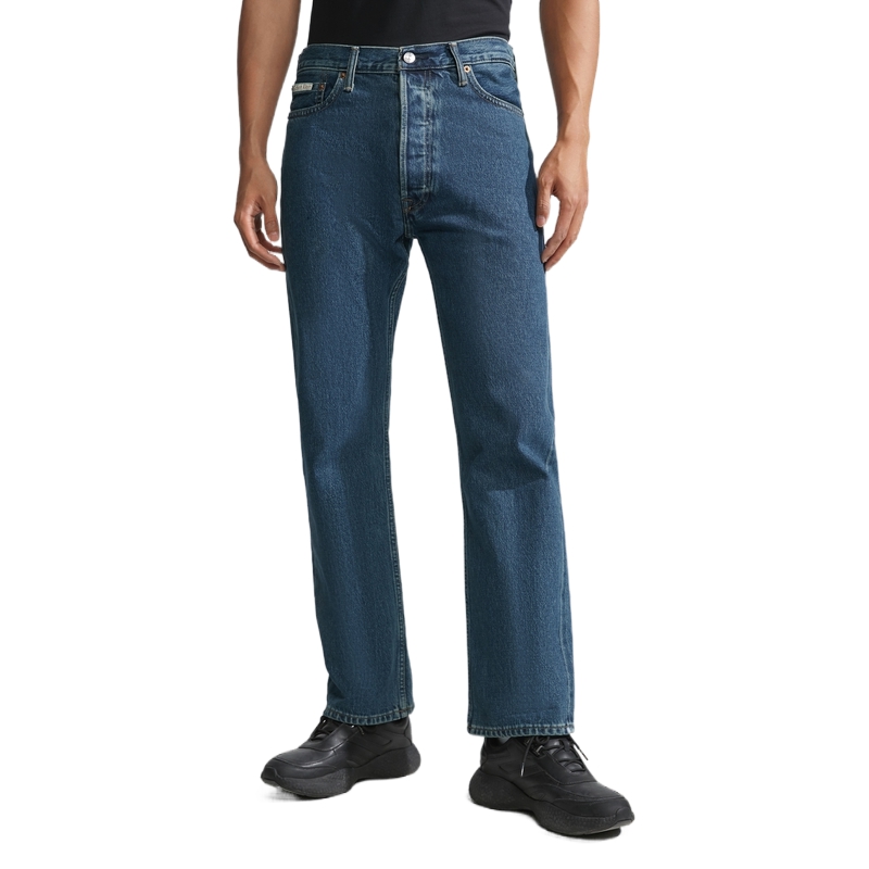 Calvin Klein Unisex Straight Fit Denim Jeans Blue 40678ST-7U8 圖 4