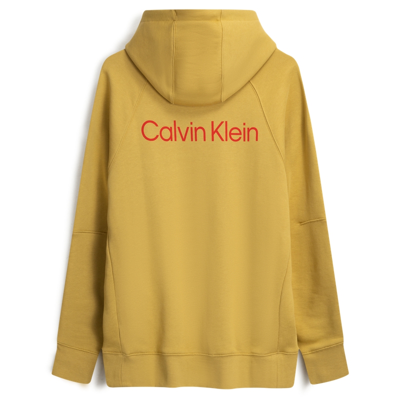 Lookbook カルバン・クライン ユニセックス イエロー グラフィックプリント スウェットシャツ 40798STCWY