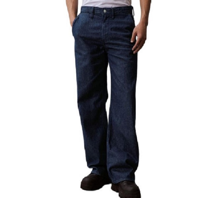 CALVIN KLEIN Vintage Loose Fit Solid Zipper Denim Jeans Men Deep Blue J325418 圖 4