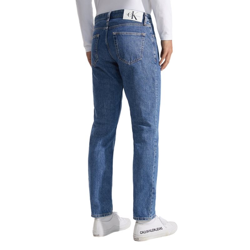 Calvin Klein Vintage Straight Fit Light Blue Washed Denim Jeans for Men. J325845 圖 5