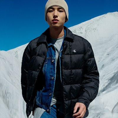 CALVIN KLEIN Water-Resistant Quilted Down Jacket for Men J326805 Lookbook CALVIN KLEIN Water-Resistant Quilted Down Jacket for Men J326805