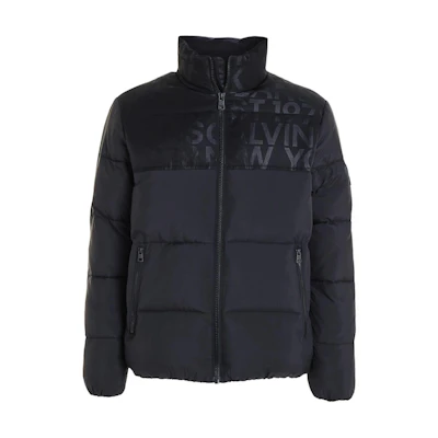 Calvin Klein Waterproof Crinkled Logo Puffer Jacket Black ( European Fit) J30J324667-BEH