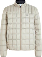 Calvin Klein Waterproof Quilted Down Jacket Gray Taupe EU Edition J30J324981-PED Calvin Klein Waterproof Quilted Down Jacket Gray Taupe EU Edition J30J324981-PED