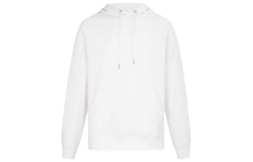 Calvin Klein White Casual Drawstring Hoodie with Logo Embroidery J319701-YAF