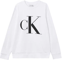 Calvin Klein White Logo Crewneck Long Sleeve Sweatshirt 40JM937-540 Calvin Klein White Logo Crewneck Long Sleeve Sweatshirt 40JM937-540