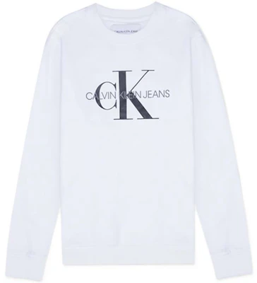 Calvin Klein White Logo Print Crewneck Long Sleeve Sweatshirt 41VM875-103 Buy Calvin Klein White Logo Print Crewneck Long Sleeve Sweatshirt 41VM875-103