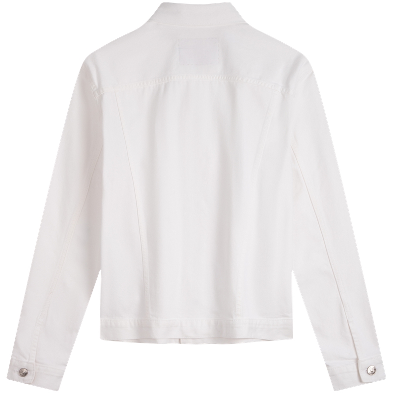 Calvin Klein White Summer Series Retro Workwear Button Jacket Unisex Dawn White 40BM767 圖 3