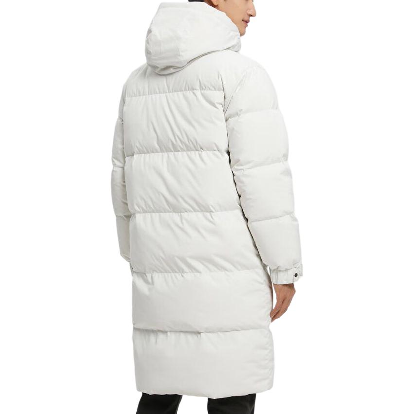 Shop カルバン・クライン ホワイト 男女兼用 フード付き ロング ダウンジャケット J323237-PRF