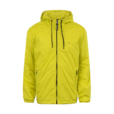 Calvin Klein Windbreaker Logo Zip Jacket Fluorescent Yellow CM234687-CTS