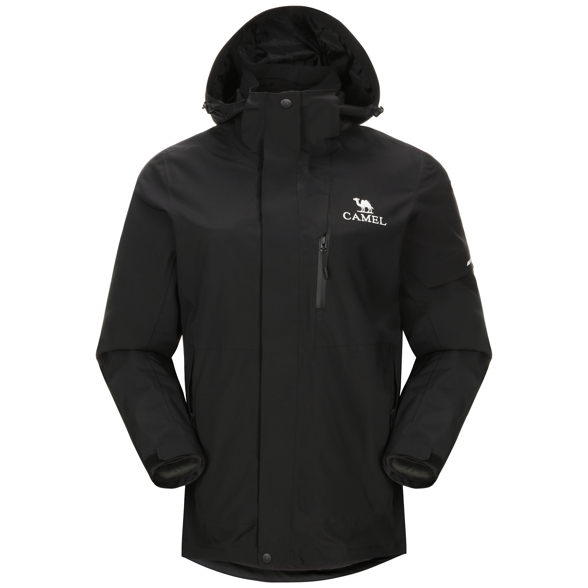 CAMEL All-Weather 3-in-1 Waterproof Windproof Hiking Jacket with Fleece Liner 713CA6B011