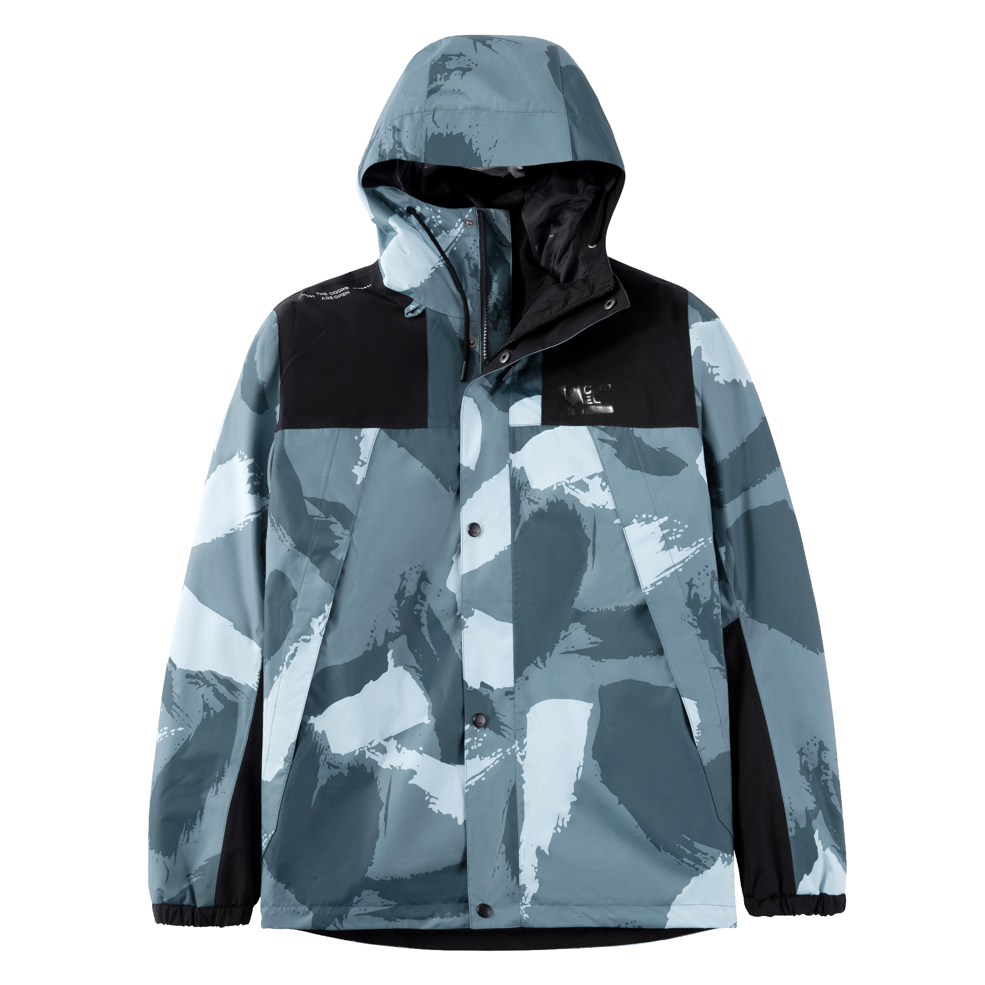 CAMEL All-Weather Camo Hooded Thermal Fleece Windproof Outdoor Jacket T0W2WQ105