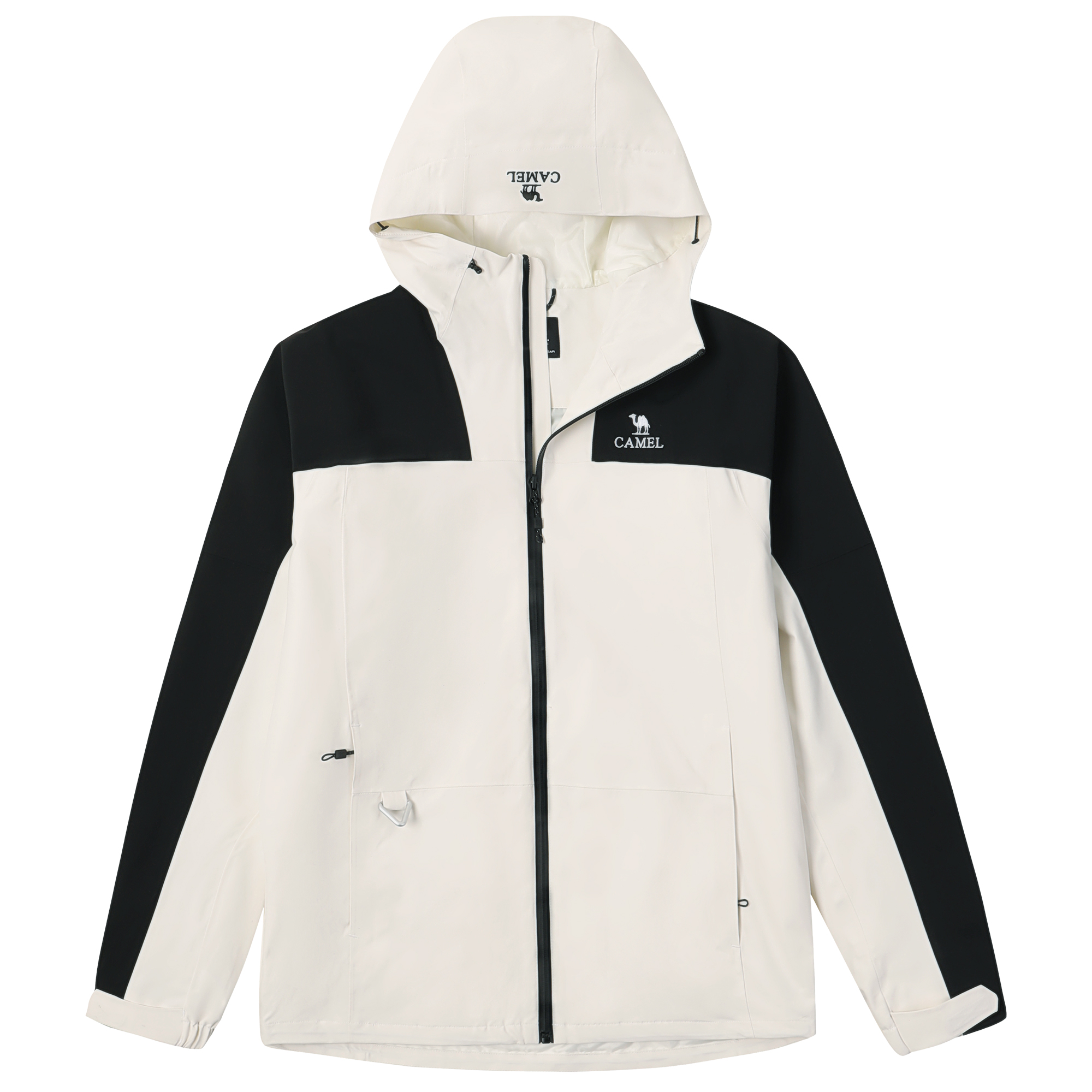 CAMEL All-Weather Series Colorblock Waterproof Windbreaker Jacket A13BATR085X