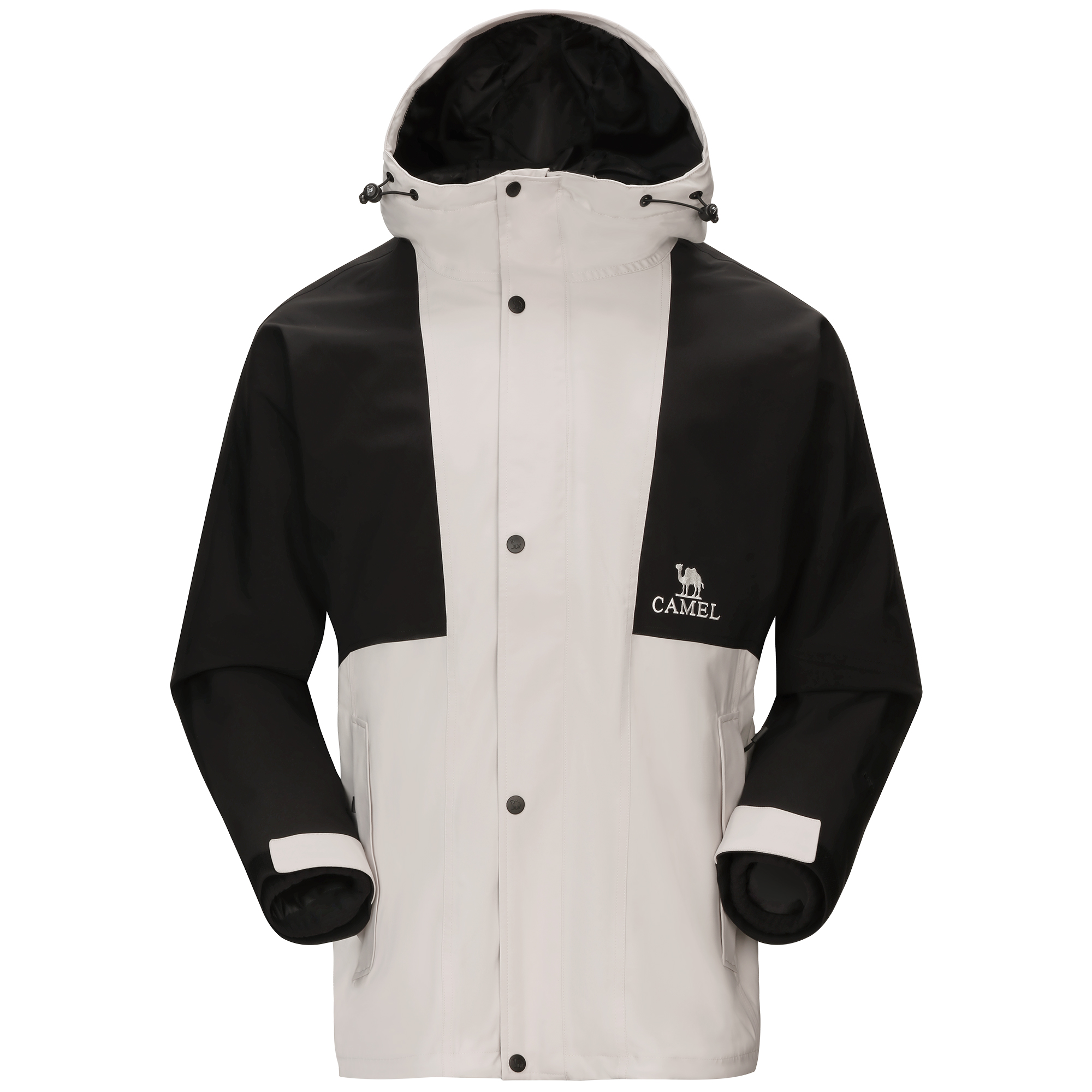 CAMEL All-Weather Series Waterproof Windproof 3-in-1 Jacket with Hood-Unisex 733CA18003