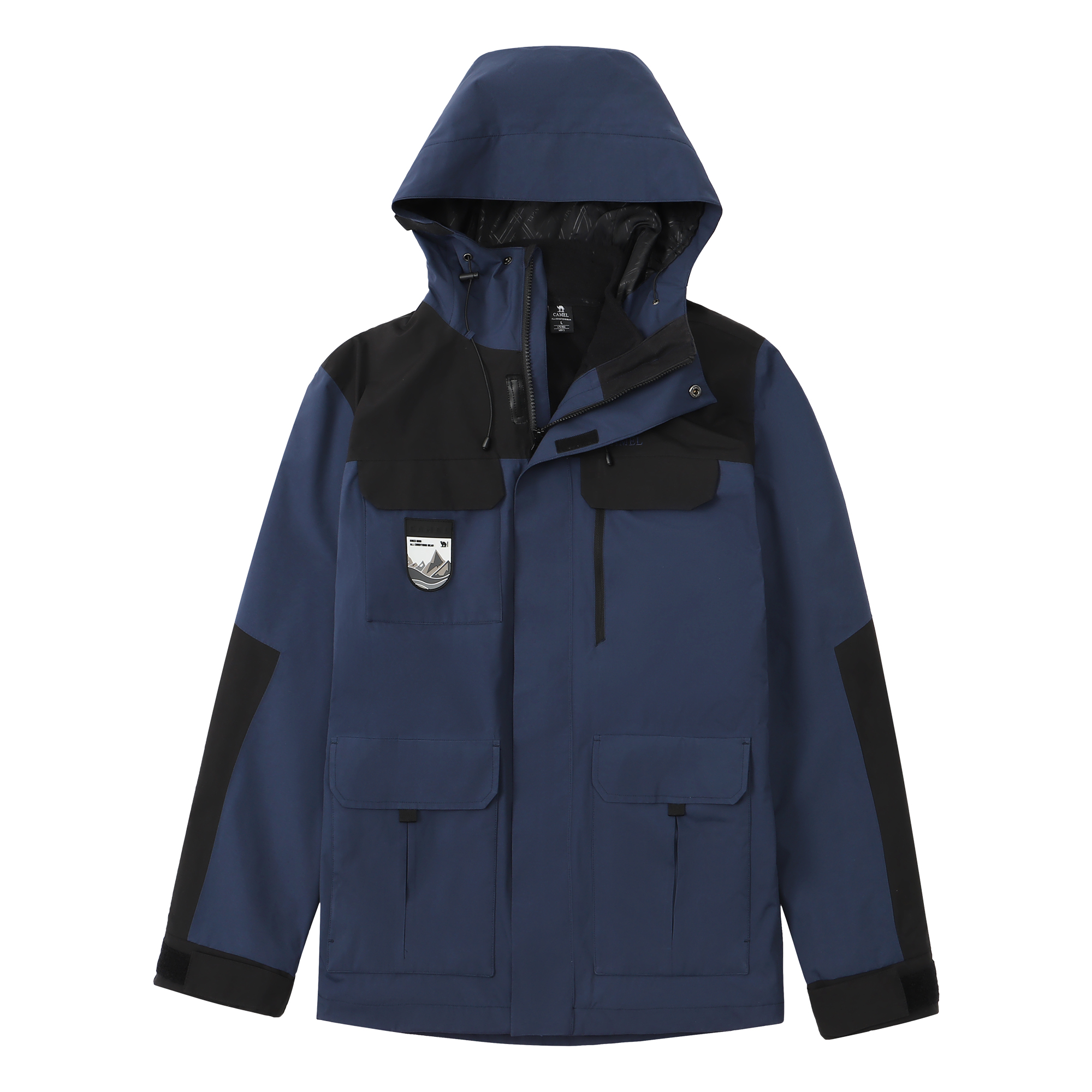 CAMEL All-Weather Waterproof Breathable 3-in-1 Outdoor Jacket A1W231107