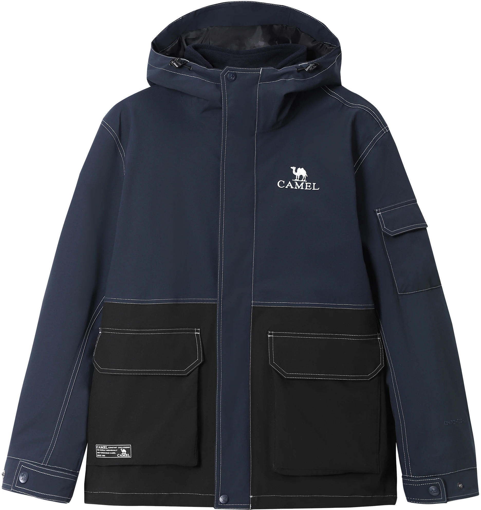 camel-capsule-series-urban-outdoor-colorblock-waterproof-windproof-jacket-a13-ca-45122