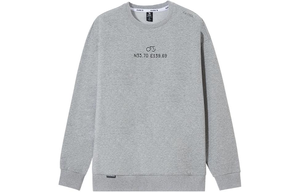 CAMEL City Function Series Letter Print Pullover Sweatshirt C1W2UL618
