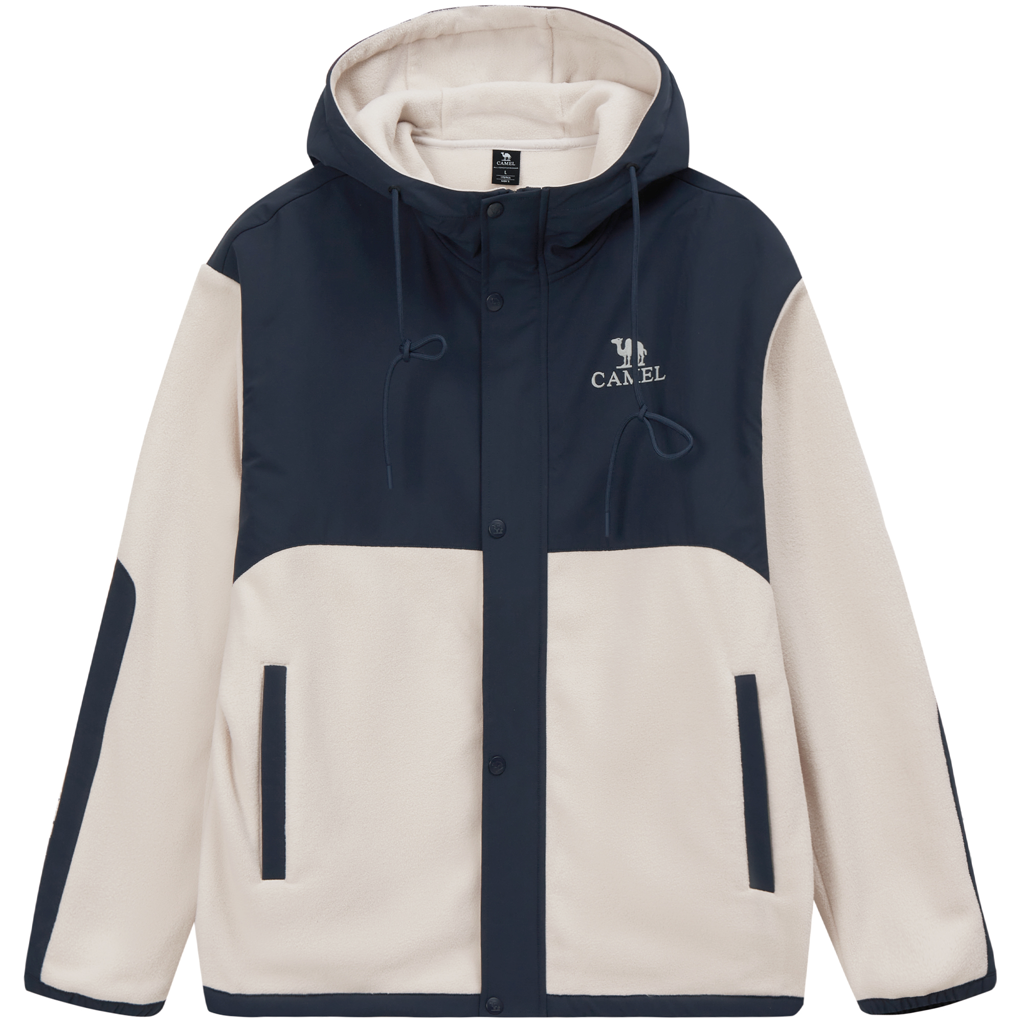 CAMEL City Functional Series Color-Block Fleece Jacket - A13CAZ0015