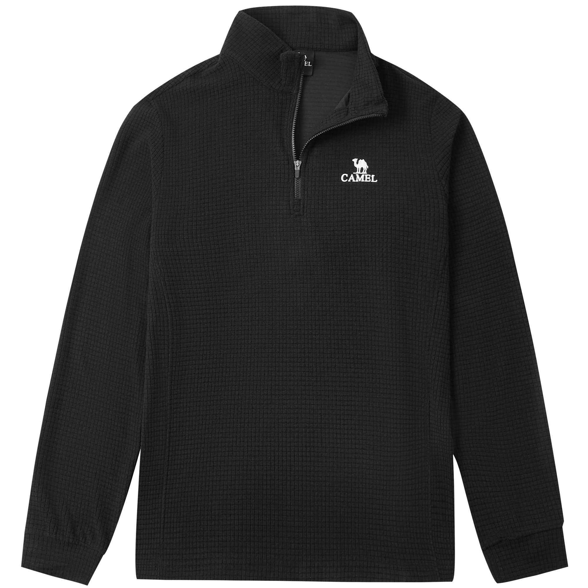 CAMEL City Functional Series Logo Embroidered Fleece Sweatshirt - A13CA6J040