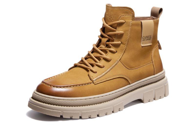 CAMEL CROWN 'British Style Fleece-Lined Short Martin Boots'