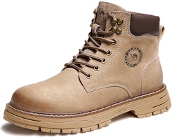 骆驼皇冠英伦工装短靴 - 黄色 G13W076002 1