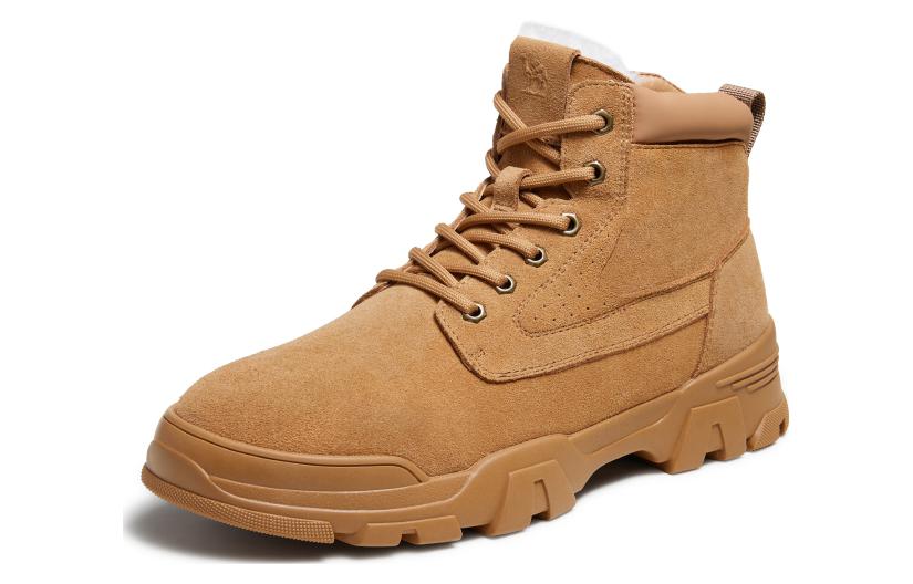 CAMEL CROWN 'First Layer Pigskin Casual Durable Mid-Top Martin Boots'