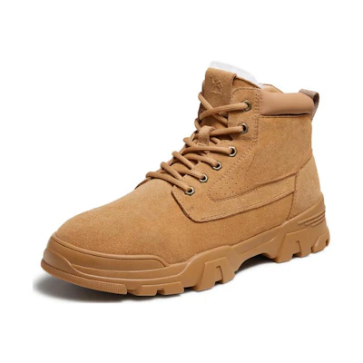 CAMEL CROWN 'First Layer Pigskin Casual Durable Mid-Top Martin Boots'