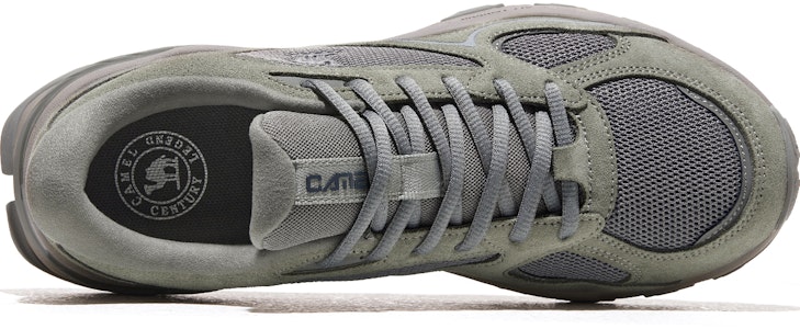 CAMEL CROWN Afternoon Tea 2.0 Retro Suede Kasut Rendah 'Jogger Ringan Plus Velvet' X13C097031C 2