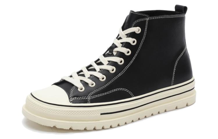 CAMEL CROWN Canvas Mid-Top 'Patchwork Elastic Versatile Thick Sole'