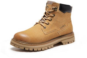 骆驼皇冠经典短款黄色户外靴 GE12235388-1 Lookbook 骆驼皇冠经典短款黄色户外靴 GE12235388-1