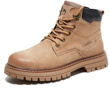 CAMEL駱駝 休閒經典大黃靴 短筒 戶外靴 男款 加絨款 1