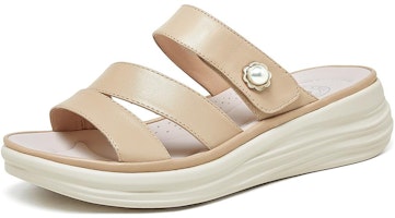 CAMEL CROWN Comfort Shock-Absorbing Durable Slip-Resistant One-Strap Slides 'Women's' L23M040007 CAMEL CROWN Comfort Shock-Absorbing Durable Slip-Resistant One-Strap Slides 'Women's' L23M040007